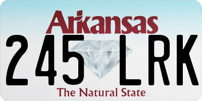 AR license plate 245LRK