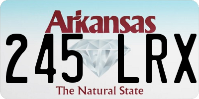 AR license plate 245LRX