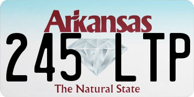 AR license plate 245LTP