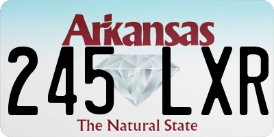 AR license plate 245LXR