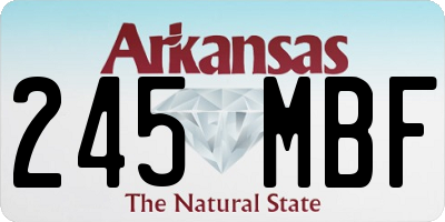 AR license plate 245MBF