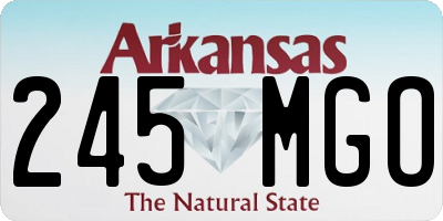 AR license plate 245MGO