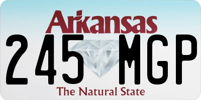 AR license plate 245MGP