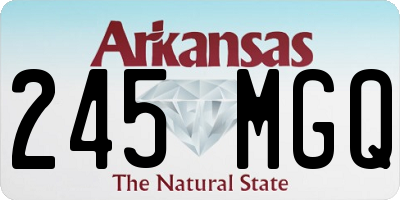 AR license plate 245MGQ