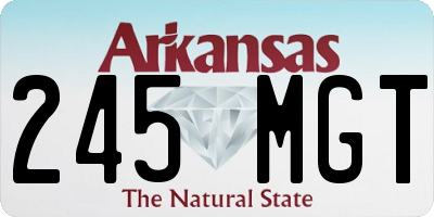 AR license plate 245MGT
