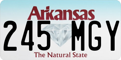 AR license plate 245MGY