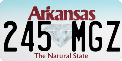 AR license plate 245MGZ
