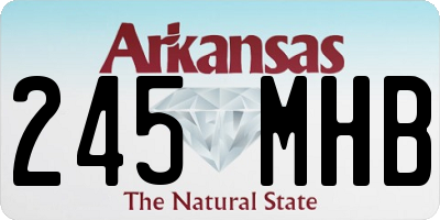 AR license plate 245MHB