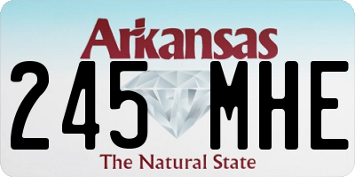 AR license plate 245MHE