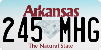 AR license plate 245MHG