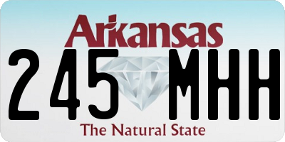 AR license plate 245MHH