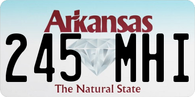 AR license plate 245MHI