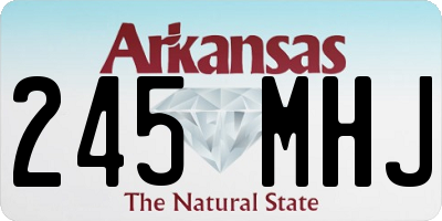 AR license plate 245MHJ