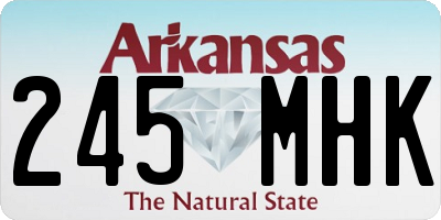 AR license plate 245MHK
