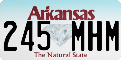 AR license plate 245MHM