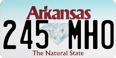 AR license plate 245MHO