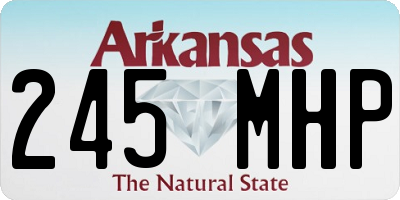 AR license plate 245MHP