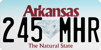 AR license plate 245MHR