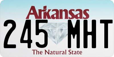 AR license plate 245MHT