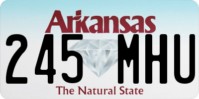 AR license plate 245MHU