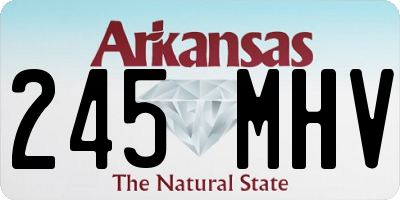 AR license plate 245MHV