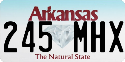 AR license plate 245MHX