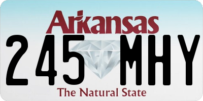 AR license plate 245MHY