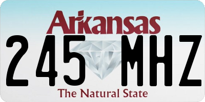 AR license plate 245MHZ