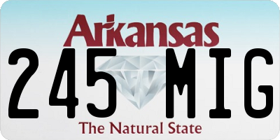 AR license plate 245MIG