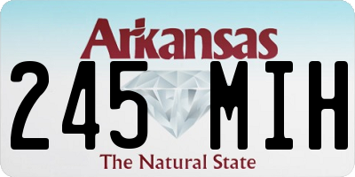 AR license plate 245MIH