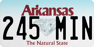 AR license plate 245MIN
