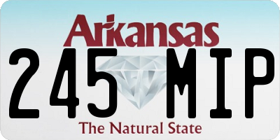 AR license plate 245MIP