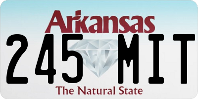 AR license plate 245MIT