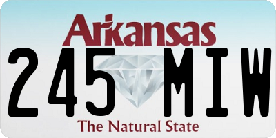 AR license plate 245MIW