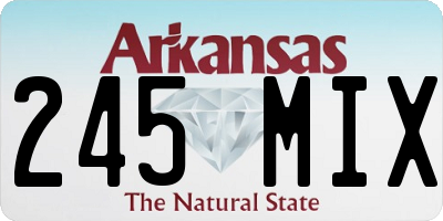 AR license plate 245MIX