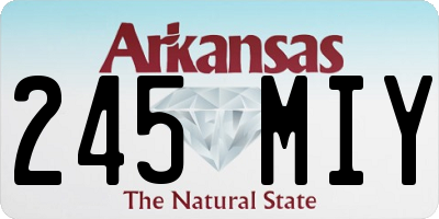 AR license plate 245MIY