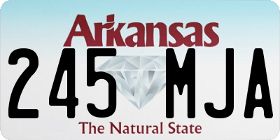 AR license plate 245MJA