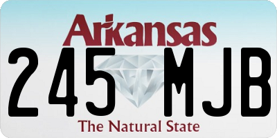 AR license plate 245MJB