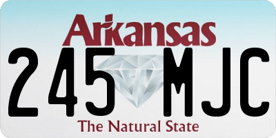 AR license plate 245MJC