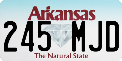 AR license plate 245MJD