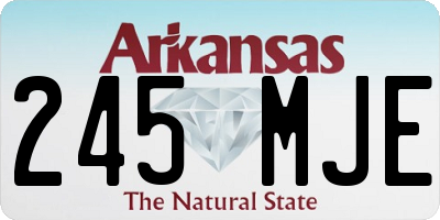 AR license plate 245MJE