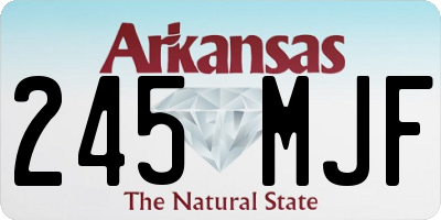 AR license plate 245MJF