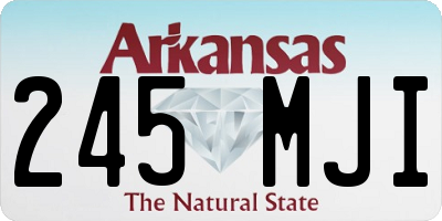 AR license plate 245MJI