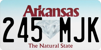 AR license plate 245MJK