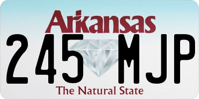 AR license plate 245MJP