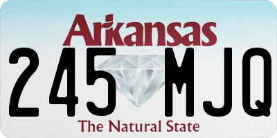 AR license plate 245MJQ