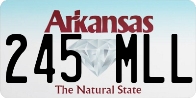 AR license plate 245MLL