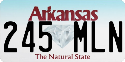 AR license plate 245MLN