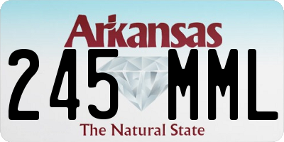 AR license plate 245MML