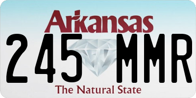 AR license plate 245MMR
